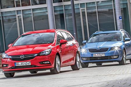 Opel Astra Sports Tourer 1.6 Biturbo CDTI, Skoda Octavia Combi 2.0 TDI