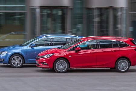 Opel Astra Sports Tourer 1.6 Biturbo CDTI, Skoda Octavia Combi 2.0 TDI