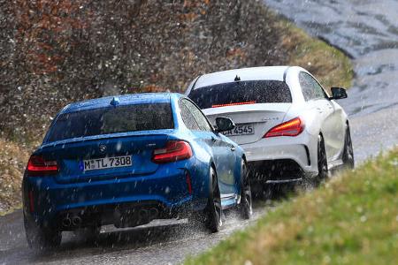 BMW M2, Mercedes-AMG CLA 45, Heckansicht