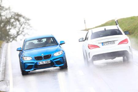 BMW M2, Mercedes-AMG CLA 45, Ausfahrt