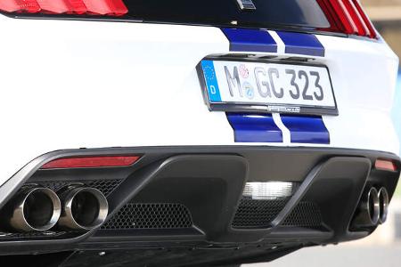 Shelby GT350 Mustang, Auspuff, Endrohre