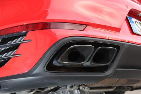 Porsche 911 Turbo S, Auspuff, Endrohre