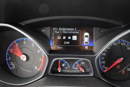 Ford Focus RS, Rundinstrumente
