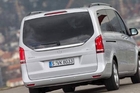 Mercedes V 250 d 4Matic lang, Heckansicht