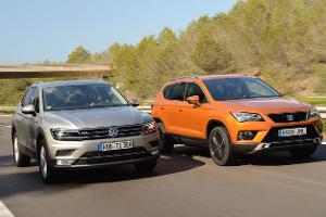 Der Ateca trifft auf den Platzhirsch