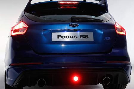 Ford Focus RS 2015, Heck, Diffusor, Nebelschlussleuchte
