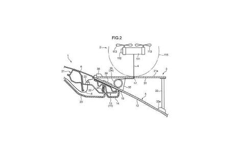 Mazda Patent, Drohnen-Landeplatz am Auto