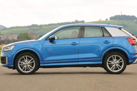 Audi Q2 2.0TDI Quattro, Seitenansicht