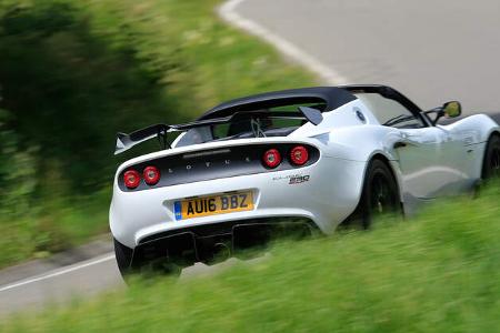 Lotus Elise Cup 250, Heckansicht