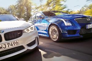 BMW M3 Competition, Cadillac ATS-V, Frontansicht