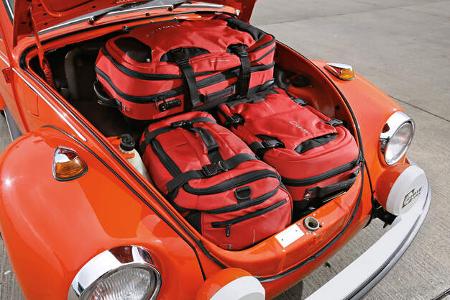 VW Käfer 1302 LS Cabriolet, Kofferraum, Beladung