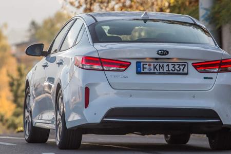 Kia Optima 2.0 GDI Plug-in, Heckansicht
