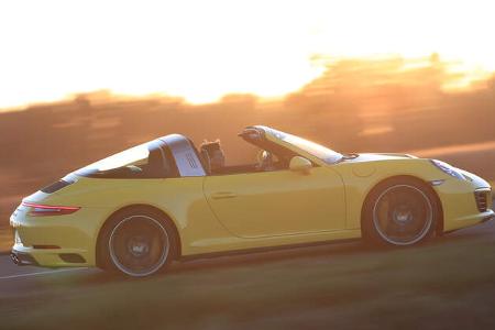 Porsche 911 Targa 4S, Seitenansicht