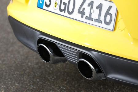 Porsche 911 Targa 4S, Endrohre