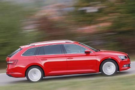 Skoda Superb Combi 2.0 TDI, Seitenansicht