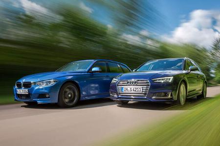 Audi S4 Avant 3.0 TFSI Quattro, BMW 340i xDrive Touring M Sport Audi S4 Avant 3.0 TFSI Quattro, BMW 340i xDrive Touring M Sport