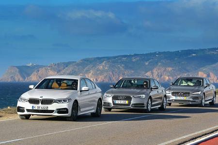 Audi A6, BMW Fünfer, Volvo S90