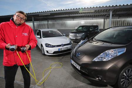 Kia Soul EV, Nissan Leaf, VW e-Golf