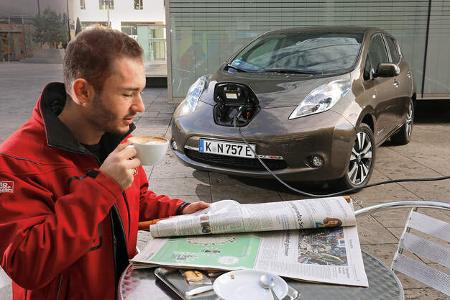 Nissan Leaf, Strom laden