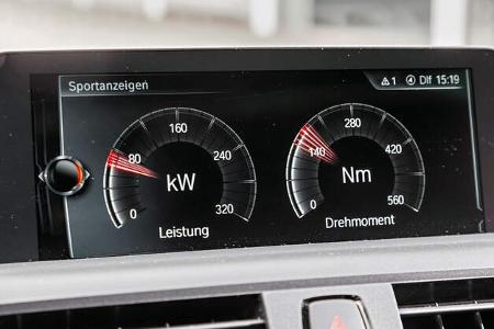 BMW M2 Coupé, Anzeigeinstrumente