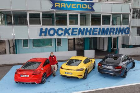 Audi TT RS Coupé, BMW M2 Coupé, Porsche 718 Cayman S