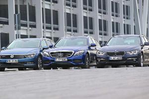 BMW 320d Touring xDrive, Mercedes C 250 d T 4Matic, VW Passat Variant 2.0 TDI 4Motion