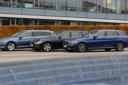 BMW 320d Touring xDrive, Mercedes C 250 d T 4Matic, VW Passat Variant 2.0 TDI 4Motion