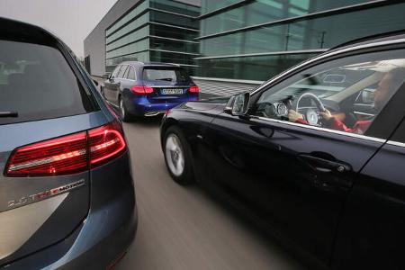 BMW 320d Touring xDrive, Mercedes C 250 d T 4Matic, VW Passat Variant 2.0 TDI 4Motion