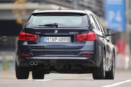 BMW 320d Touring xDrive, Heckansicht