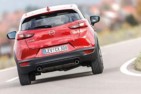 Mazda CX-3 Skyactiv-D 105, Heckansicht