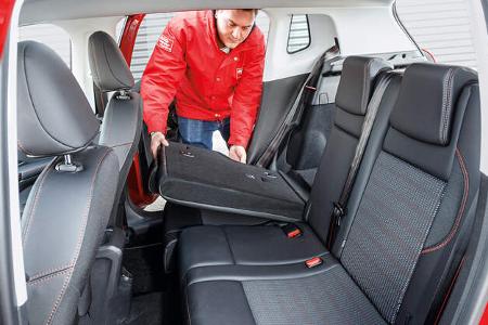 Peugeot 2008 BlueHDi 120, Fondsitze, Umklappen