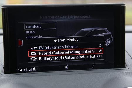 Audi A3 Sportback e-tron, Infotainment