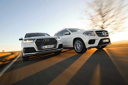 Audi Q7 3.0 TDI Quattro, Mercedes GLS 350 d 4Matic Audi Q7 3.0 TDI Quattro, Mercedes GLS 350 d 4Matic