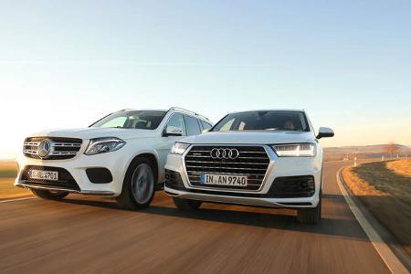 Audi Q7 3.0 TDI Quattro, Mercedes GLS 350 d 4Matic