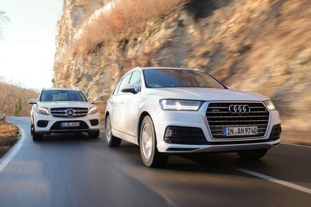 Audi Q7 3.0 TDI Quattro, Mercedes GLS 350 d 4Matic