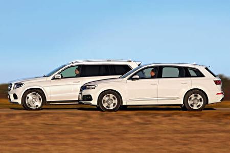 Audi Q7 3.0 TDI Quattro, Mercedes GLS 350 d 4Matic