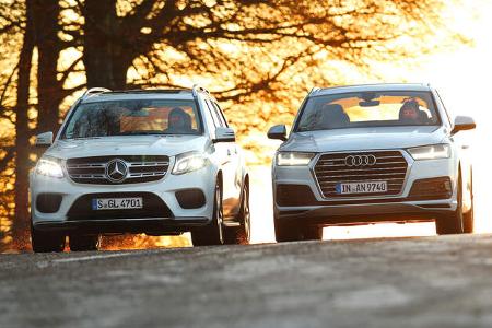 Audi Q7 3.0 TDI Quattro, Mercedes GLS 350 d 4Matic