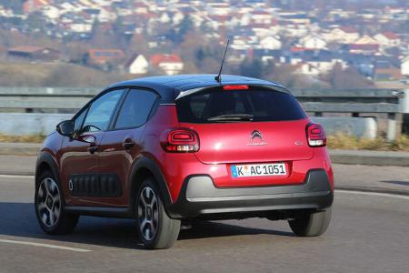 Citroën C3 BlueHDi 100, Heckansicht