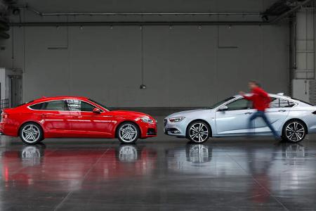 Opel Insignia Grand Sport, Audi A5 Sportback, Seitenansicht