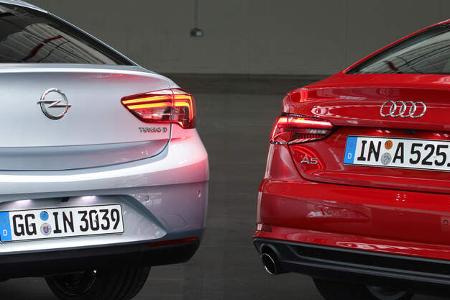 Opel Insignia Grand Sport, Audi A5 Sportback, Heckleuchten