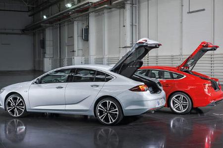 Opel Insignia Grand Sport, Audi A5 Sportback, Kofferraumdeckel
