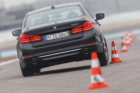 BMW 530d, Heckansicht
