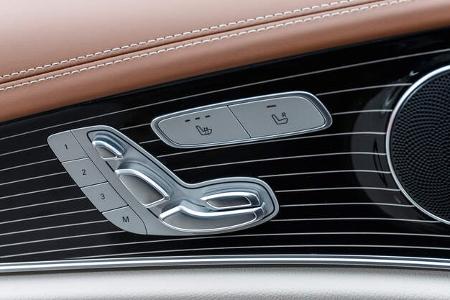 Mercedes E 350 d, Sitzverstellung
