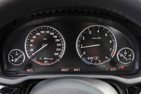 BMW X4 xDrive 28i, Rundinstrumente