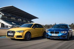 Audi S3, BMW M140i xDrive, 
