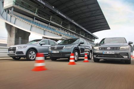Audi Q5 2.0 TDI Quattro, Skoda Kodiaq 2.0 TDI 4x4, VW Tiguan 2.0 TDI 4Motion Audi Q5 2.0 TDI Quattro, Skoda Kodiaq 2.0 TDI 4x4, VW Tiguan 2.0 TDI 4Motion