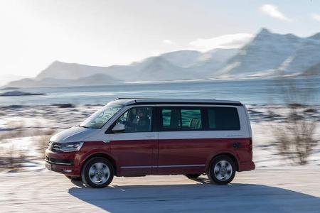 VW T6 California Bulli Camping Lofoten Norwegen