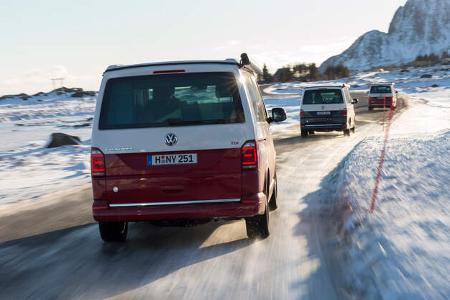 VW T6 California Bulli Camping Lofoten Norwegen