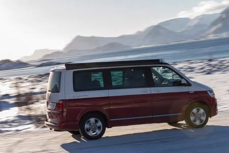 VW T6 California Bulli Camping Lofoten Norwegen