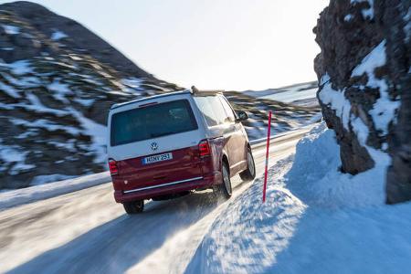 VW T6 California Bulli Camping Lofoten Norwegen